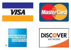 We accept credit cards